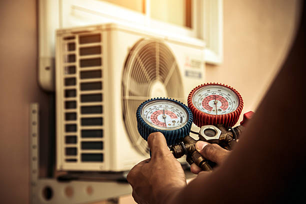 Professional Hvac technician working in Enfield, NC